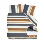 Постельное белье Stripes & Stitches Anthracite - 200x220 см Walra - фото 2