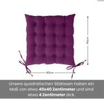 Подушка на стул wometo фиолетовый, 40/40/4 см - фото 6
