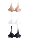 Бюстгальтер Next, бежевый/черный/белый - фото