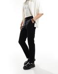 Черные брюки узкого кроя ASOS DESIGN - фото 2