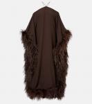 Sza Sza Extravaganza кафтан из крепа кади Taller Marmo, Chocolate - фото