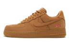 Кроссовки Supreme xNike Air Force 1 Low Flax SP Wheat - фото