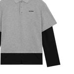 Серая поло для мужчин WE11DONE, серый - фото 4