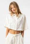 Блузка на пуговицах OH APRIL, молочный - фото