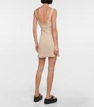 Мини-платье крючком Rabanne, слоновая кость - фото 3