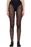 Черные колготки Moonogram Mesh Flock Marine Serre - фото