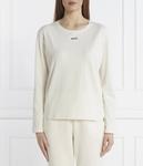 Верх пижамы Boss Regular Fit с логотипом, экрю - фото