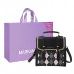 MARKANGARO Маленькая квадратная сумка через плечо, Ecru - фото 5