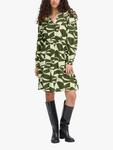 Платье-рапорт с принтом Wave ICHI, Green - фото 3
