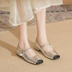 Ainer cat Mary Jane Shoes 2cm Women's Ainer-cat, серебряный - фото 3