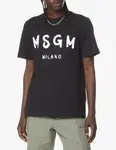 Футболка с логотипом MSGM, черный - фото