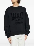 Свитшот с логотипом Balmain, черный - фото 3