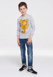 Лонгслив Logoshirt Langarmshirt Garfield, цвет grau meliert - фото 3