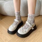 Туфли Platform Mary Jane Shoes Women's Medd, Ecru Glossy Finish - фото 5