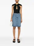 Джинсовая юбка мини COPERNI, синий - фото 2