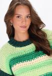 Джемпер myMo CREW NECK STRIPED, Green Multicolor/Multi-Coloured - фото 4