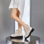 POOQ Женские бежевые ботинки - фото 7