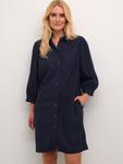 Платье-рубашка Kaffe KA Eve, темно-синий - фото 3