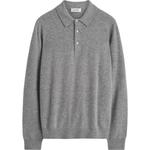 COS Кашемировый свитер мужской светло-серый - фото