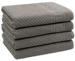 Банные полотенца Zollner 00000358 4er-Set, антрацит - фото