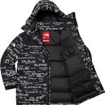 Пуховик Supreme The North Face, черный / белый - фото 10