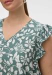 Блуза Vero Moda Curve Blouse, Laurel Wreath/Mottled Green - фото 4