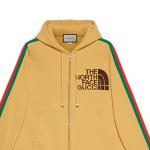 X The North Face Web Print Хлопковая толстовка Золотая Gucci, желтый - фото 5