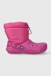 Детские зимние ботинки Crocs Classic Lined Neo Puff, розовый - фото