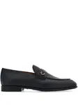 Лоферы с пряжкой Gancini Ferragamo, черный - фото