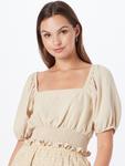 Блузка Nasty Gal, песок - фото 2