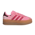 Кроссовки Adidas Gazelle Bold J 'Bliss Pink Maroon' - фото