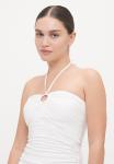 Верх бикини SHIRRED HALTER MICHAEL Michael Kors, белый - фото 6