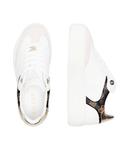 Кроссовки кожаные Guess Swole, белый / коричневый - фото 4