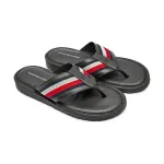 Кожаные шлепанцы Tommy Hilfiger, черный - фото 2