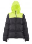 Пуховик myMO ATHLSR, цвет schwarz saure limette - фото