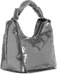 GUESS женская сумка Velina Hobo, Pewter - фото 4