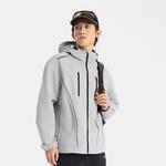 Кирпично-серое пальто LINING, серый - фото 4