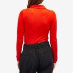 Шерстяное поло amunzen Auralee, красный - фото 3