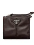 Маленький кошелек Prada, коричневый - фото