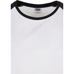 Платье с коротким рукавом Urban Classics Contrast Raglan, белый - фото 3