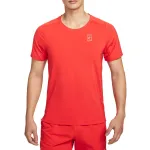 Футболка для тенниса Court Advantage мужская Nike, pepper красный/белый - фото 2