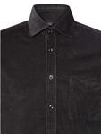 Рубашка из вельвета антрацитового цвета Nils Sundström - фото 3
