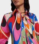 Рубашка onde из хлопка с принтом Pucci, мультиколор - фото 4