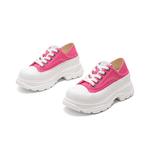 Женские черные низкие кеды ST&SAT, розовые - фото 5