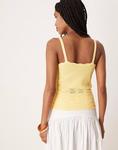 Вязаный топ бледно-желтого цвета Vila - фото 3