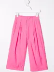 Прямые брюки со складками PUCCI Junior, розовый - фото