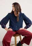 Блуза Seasalt Cornwall Blouse, Navy - Winding Wildflower Maritime/Dark-Blue Denim - фото 2