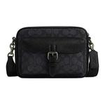 COACH Кожаная наплечная сумка через плечо - фото