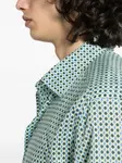 Рубашка с геометричным принтом ETRO, синий - фото 5