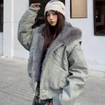 Пуховая куртка унисекс Pisypox, хаки - фото 10